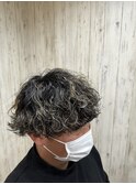 メンズ　波巻きパーマ