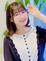 キュウ センゾクイケ(CUE SENZOKU-IKE)&nbsp;20代/30代/顔周りレイヤー/外ハネミディアム/触覚ヘア