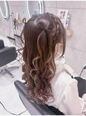 編みカチュハーフツイン/心斎橋ヘアセット