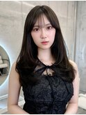 【憧れ韓国ヘア】うるツヤワンカール/黒髪スタイル