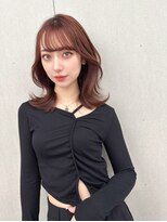 ジーナ 名駅(XENA.) 《xena/中島》似合わせ顔周りカット×秋映えピンクブラウン