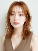20代/モテ髪/小顔カット/薄めバング/イメチェン/大人可愛い/上田