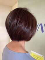 ウエーブ&nbsp;前下がりレイヤーのふんわりボブ