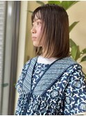 艶髪小顔似合わせカット顔まわりレイヤーボブエモージュミディ