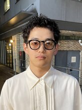 サンディーズ(SANDYS) キメすぎないスパイキーショート×ピンパーマ/刈り上げショート