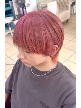 シャルティア 岩国(SHALLTIA) ハイトーン/ピンクベージュ/ピンク系カラー/ショートウルフ