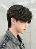 men's/メンズ/フェザーパーマ/サーフカール/ブルーブラック/池袋