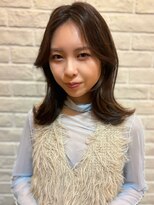 オーロ(ORO)&nbsp;20代30代40代オススメ/くびれ鎖骨ミディアム/ココアブラウン