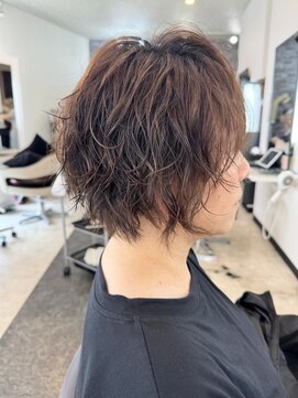 宇都宮カットデジタルパーマロングヘアボブウルフカット髪質改善
