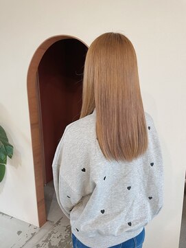 ナチュラル　ハイトーン　ミディ　宇佐　宇佐市美容室