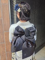 シャムオーツー 国分寺(CHAM:O2)&nbsp;振袖/切りっぱなしボブ/ボブアレンジ/成人式/外はねスタイル