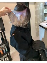 ペレ 原宿(PELE) ダブルカラー/ケアブリーチ/羽エクステ/原宿