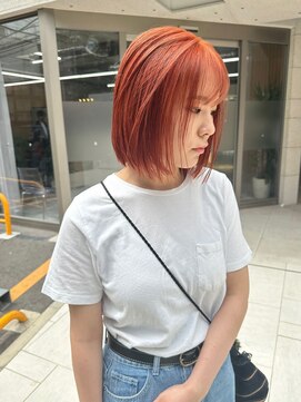 ティント 梅田(Tint) 【KENT】オレンジベージュボブ《大阪梅田駅》