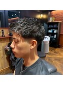 メンズテーパーフェードスパーキーショート_メンズカット