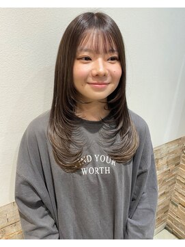 グレースバイハピネス(grace by happiness) ミルクブラウンレイヤーカット7.8