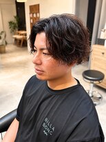 ヘアリゾート粋 トゥジュ 池袋東口店(tujuh)&nbsp;ニュアンスパーマ/メンズパーマ/ナチュラルブラウン