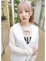 デコラスウィート(DECORA sweet)&nbsp;ホワイトピンクベージュ【韓国/韓国風/レイヤー/ブリーチ】