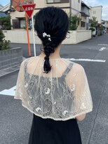 ラポール 蟹江(RAPPORT)&nbsp;【髪質改善】ツヤとまとまりで魅せる上品黒髪ロング