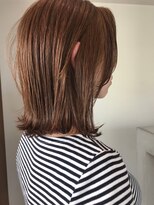 ナロー(NALLOW Bead's) *外ハネ切りっぱなしBob*ことりベージュ*ウェットスタイル*