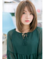 ミック ヘアアンドメイク アップ 駒込店(miq Hair&Make up) 色っぽさと透け感*オリーブアッシュのイイ女ミディ