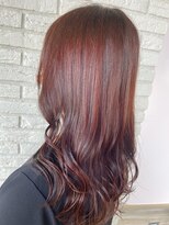 リーオオサカ(Lee Osaka)&nbsp;【Lee大阪店】ブリーチ無し☆明るめレッド強ブラウン/新出奈津樹