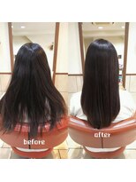 ネオリーブチノ 登戸店(Neolive cino)&nbsp;酸性ストレート (酸性縮毛矯正)  ロング 暗髪