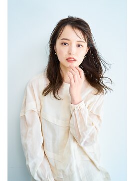 ユニックス モザイクモール港北店(UNIX) 【UNIX港北】ナチュラルロングブリーチなし透明感くすみベージュ
