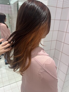 ロンドルーチェ 心斎橋(Lond luce) ダークアッシュ/ミディアムレイヤーカット［髪質改善/縮毛矯正］