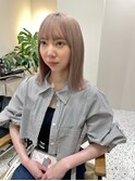 ハイベージュ/ベージュカラー/ボブ