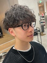 ラヴィズム 名駅店(LUVISM)&nbsp;波巻きパーマツイストスパイラルパーマメンズマッシュパーマ