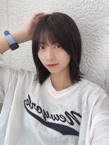 ドォート(Dote hair make)&nbsp;外ハネボブ×美髪ブラウン　薄め前髪