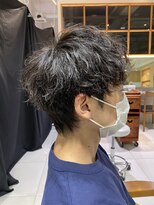 リボーン ビューティー リゾート 松戸店(re-born Beauty Resort) ベリーショートウルフカルマパーマアッシュブラック
