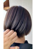 脱白髪染め白髪ぼかしシークレットハイライト
