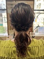 アーサス ヘアー デザイン 鎌ヶ谷駅前店(Ursus hair Design by HEADLIGHT) お呼ばれヘアセット☆ゆるふわ編み込みローポニー