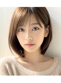 サラリと軽やかなボブ