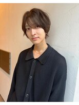 メンズマッシュショート/透明感アッシュベージュ/表参道