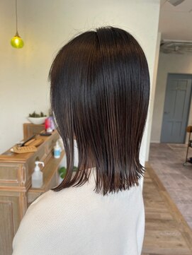 ハクバイジェービー 稲毛(hak by jb) ボブルフ/小顔/ワンレン/ネビージュ/黒髪/白髪ぼかし[稲毛駅]