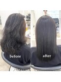 名古屋　髪質改善/縮毛矯正オフィーリア髪潤髪質改善ストレート
