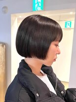 マカロニコースト(macaroni coast)&nbsp;前髪ありミニボブ透明感カラー