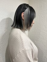 アル 心斎橋(alu)&nbsp;オリーブグレー/黒髪/小顔/インナーカラー