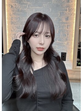 ウィローズ(WILLOW'S) 暗めピンクブラウン×ロングレイヤー