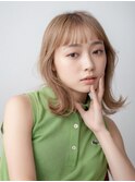 20代30代◎オン眉ブリーチボブで大人可愛い夏ヘア