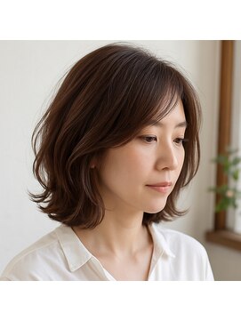 スープレックス ヘアーデザイン(SOUPREX HAIR DESIGN) エレガントミディアムボブ　20代 30代 40代 50代 60代 髪質改善