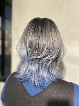 ヘアーサロンウル(hair salon ulu) （竹内）ウルフカット/グラデーションカラー