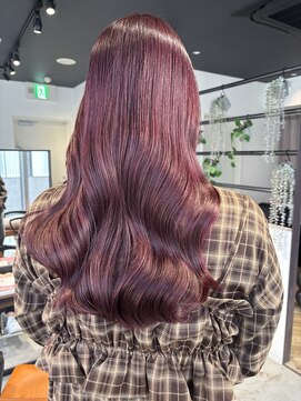 フリック 堺東店(FLICK) ピンクカラー/ダブルカラー/ブリーチ/ロング/堺東