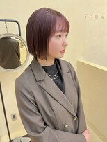 スニュウ(snuw)&nbsp;【snuw_ayano】ボブ/ラベンダーピンク/ブリーチ