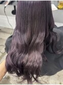 M黒髪小顔ヘアオリーブグレー艶髪クラゲヘアーココアベージュ