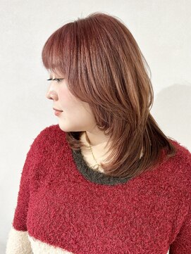 エンクス 天王町店(enx) 着物ヘア/ダークアッシュ/ミディアムレイヤーカット/天王町AI127