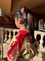 ラ シェンテ 宝塚(La Sente) ポニーテールアレンジ