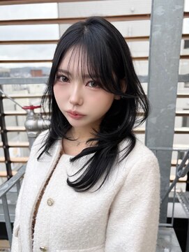 コアレス キョウト(COALESS kyoto) 韓国ヘア/レイヤーカット/顔まわりカット/Instagram @ken__gucci